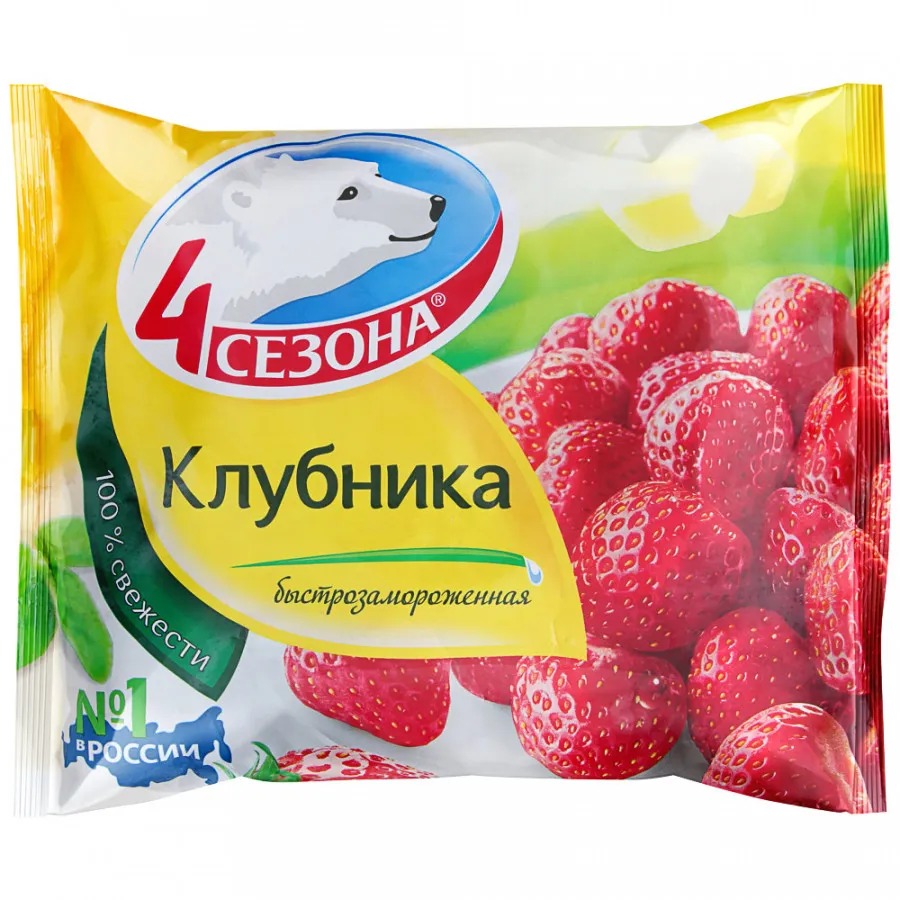 Клубника 4 Сезона замороженная 300 г