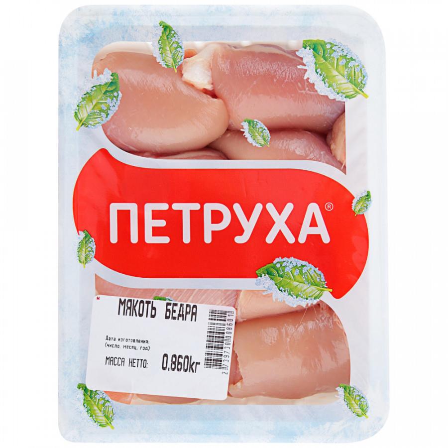 Мякоть бедра цыпленка-бройлера Петруха Просто без кости замороженная в лотке 0.7-1.0 кг