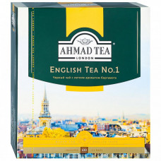 Чай Ahmad Tea English №1 черный мелкий с легким ароматом бергамота 100 пакетиков по 2 г