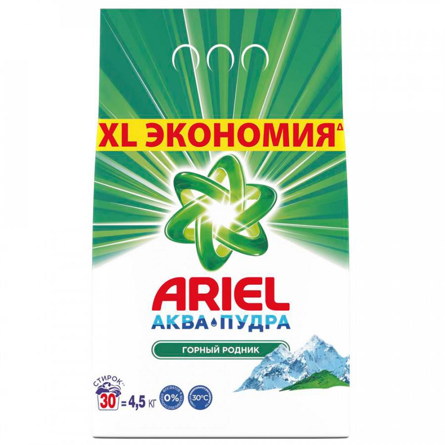 Стиральный порошок Ariel Горный Родник автомат 4.5 кг