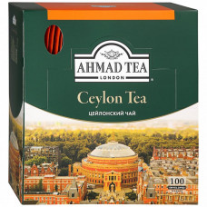Чай Ahmad Tea Ceylon Tea черный листовой 100 пакетиков по 2 г