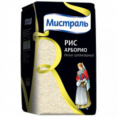 Крупа рис Мистраль Арборио белый среднезерный 500 г