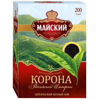 Чай Майский Корона Российской Империи черный крупнолистовой 200 г