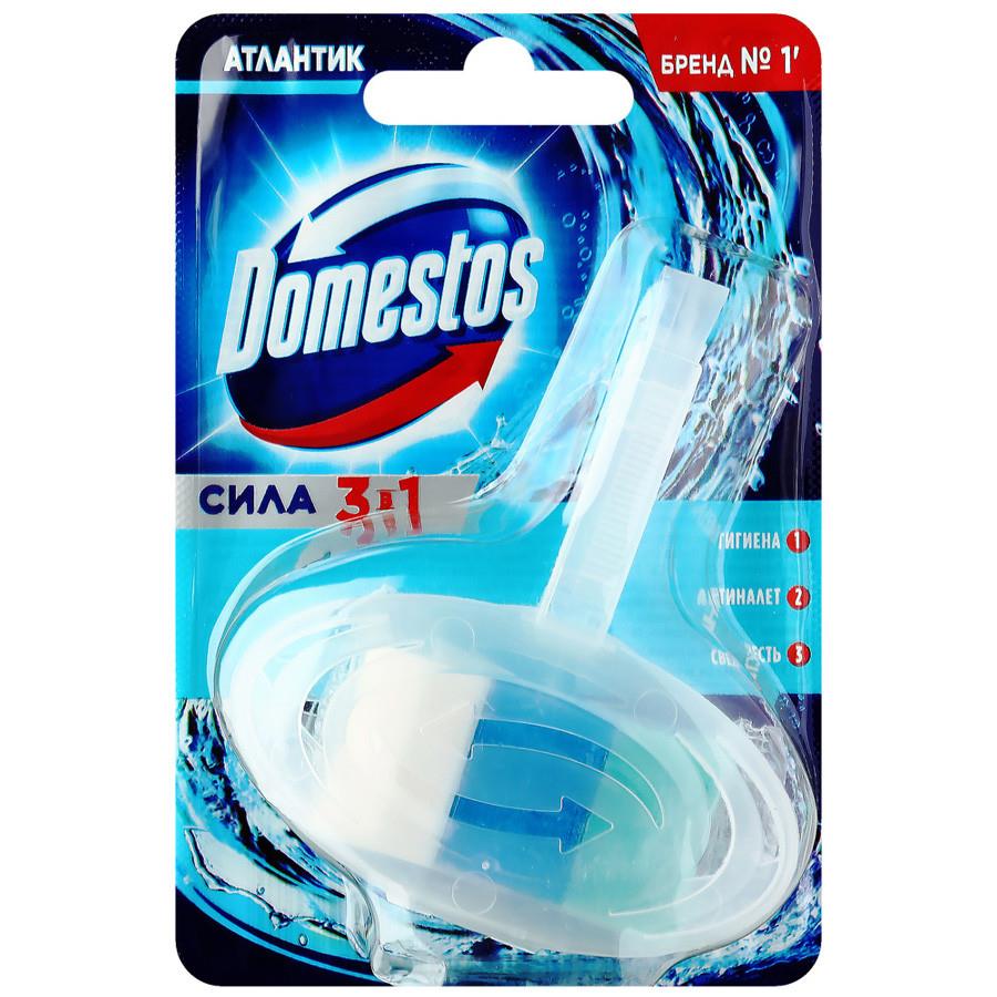 Средство чистящее для унитаза Domestos 3 в 1 Атлантик подвесной блок 40 г