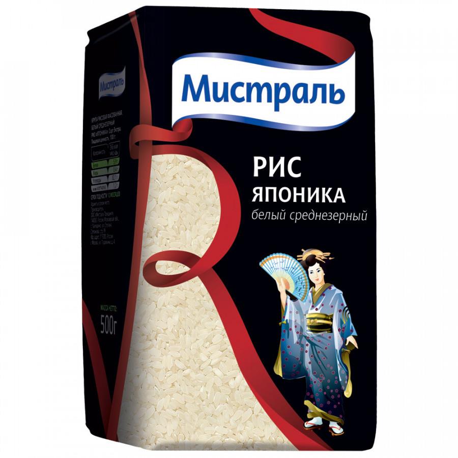 Крупа рис Мистраль Японика белый среднезерный 500 г