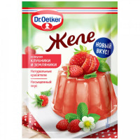 Желе Dr.Oetker со вкусом клубники и земляники 45 г