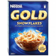 Хлопья Nestle Gold Snow Flakes хрустящие кукурузные с сахаром 300 г