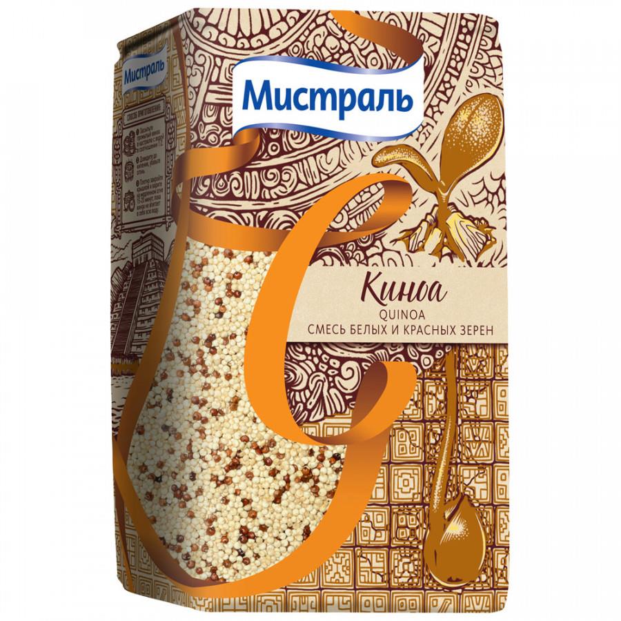 Киноа Мистраль смесь белых и красных зерен 500 г