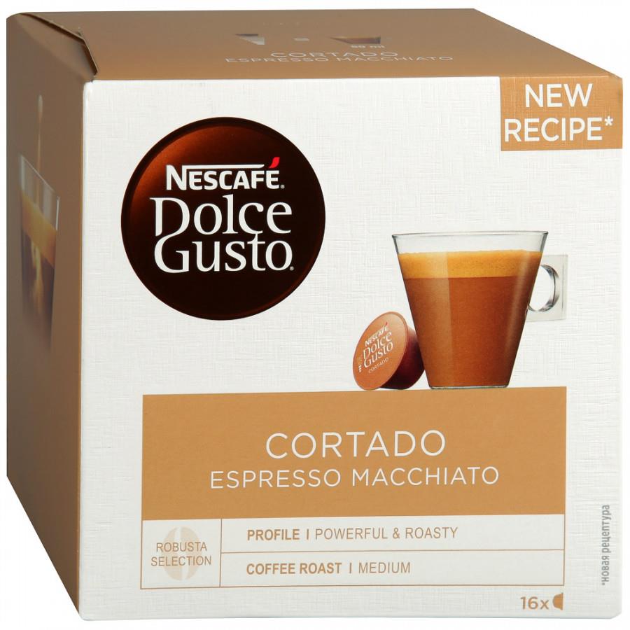 Капсулы Nescafe Dolce Gusto Cortado Espresso Macchiato 16 штук по 6.3 г