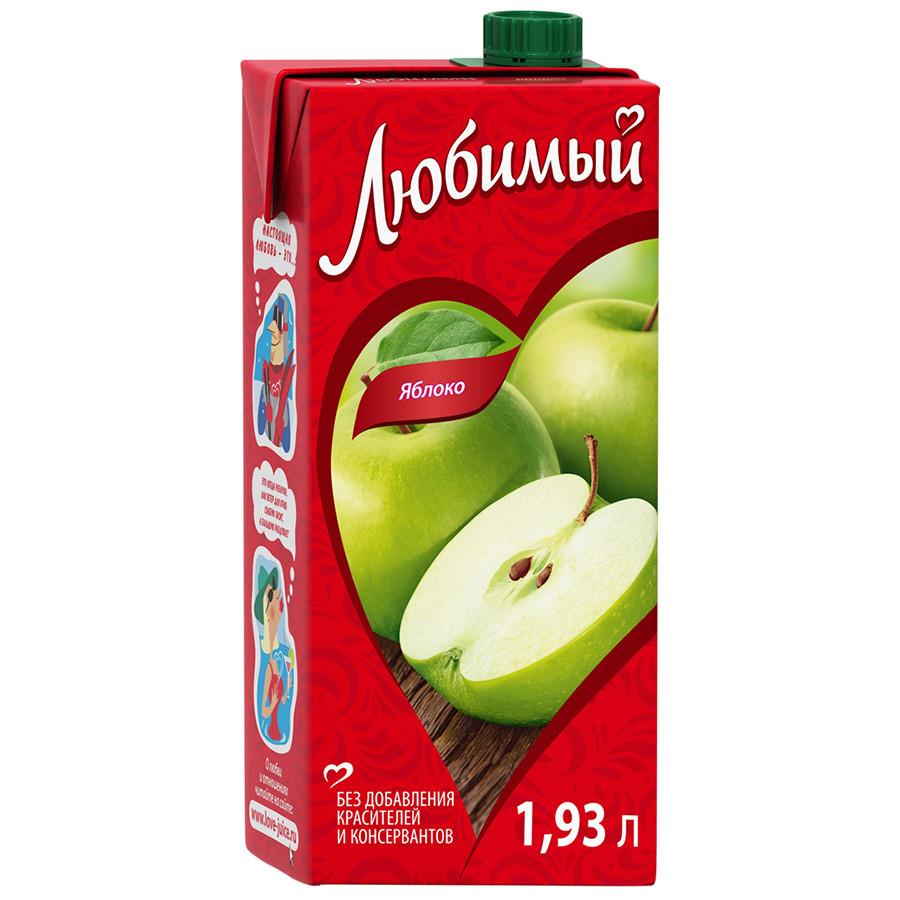 Нектар Любимый Яблоко 1.93 л