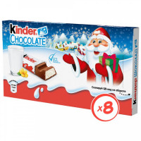 Шоколад молочный Kinder Chocolate с молочной начинкой 100 г (8 порций)