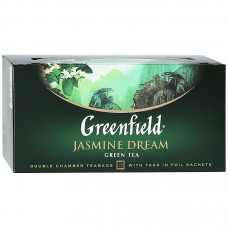 Чай Greenfield Jasmine Dream зеленый с ароматом жасмина 25 пакетиков по 2 г