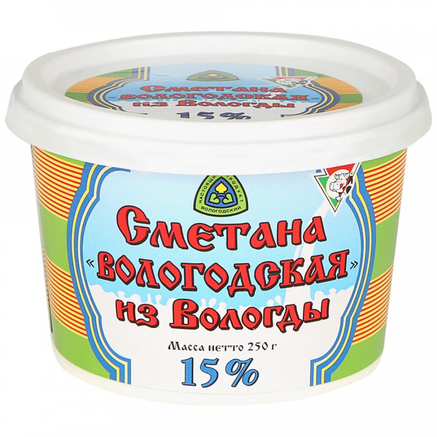 Сметана из Вологды 15% 250 г