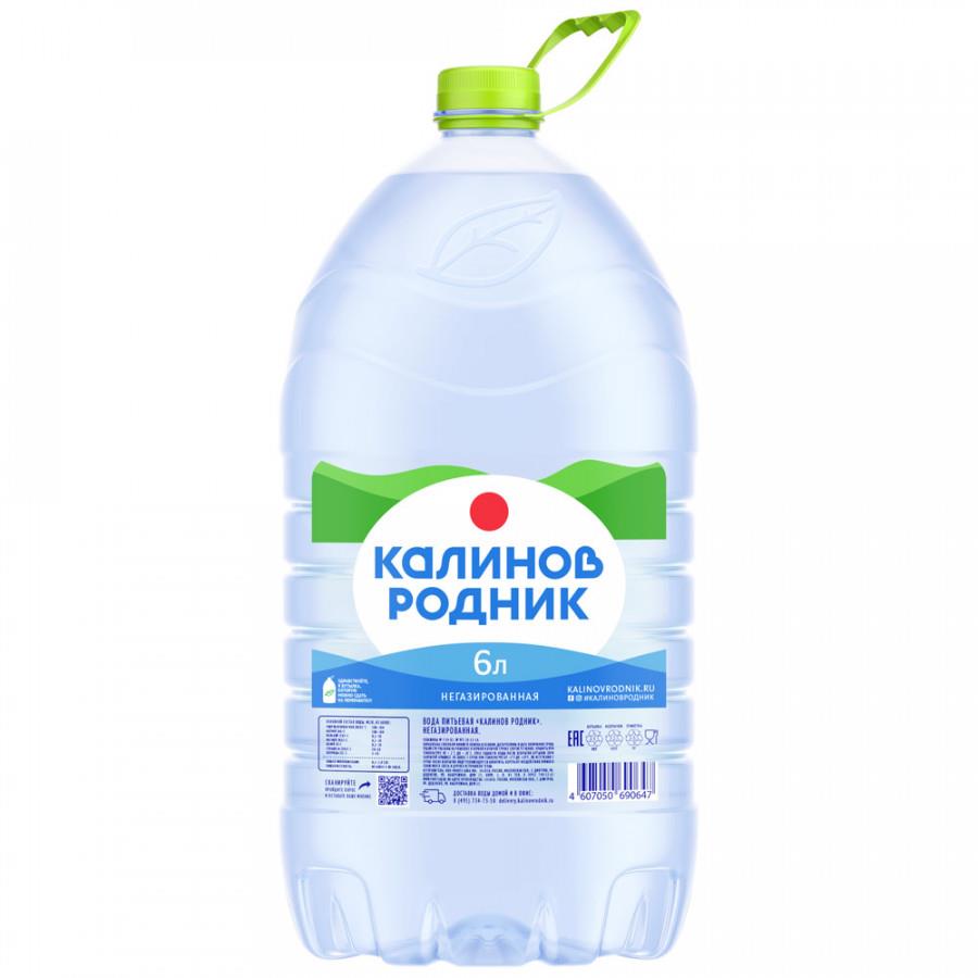 Вода питьевая Калинов Родник негазированная 6 л