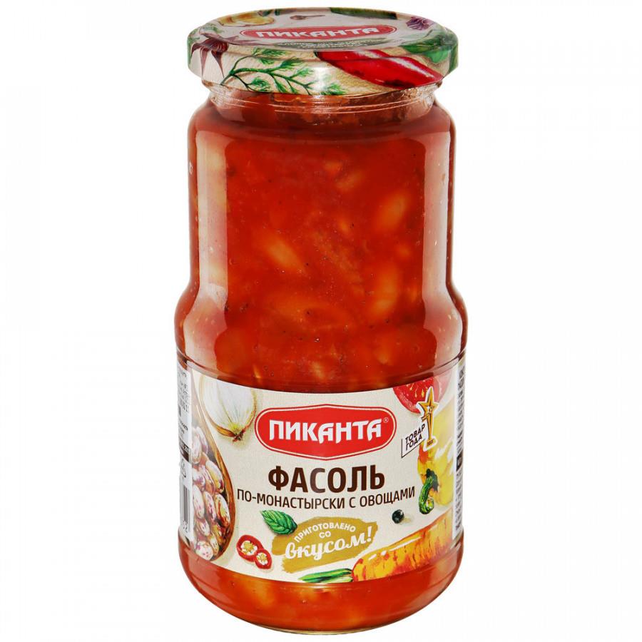 Фасоль Пиканта по-монастырски с овощами 530 г