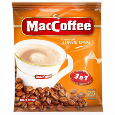 Напиток MacCoffee Айриш крим кофейный порционный растворимый 3 в 1 25 пакетиков по 18 г