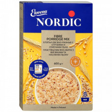 Хлопья Nordic овсяно-ржаные с отрубями и семенами льна 600 г