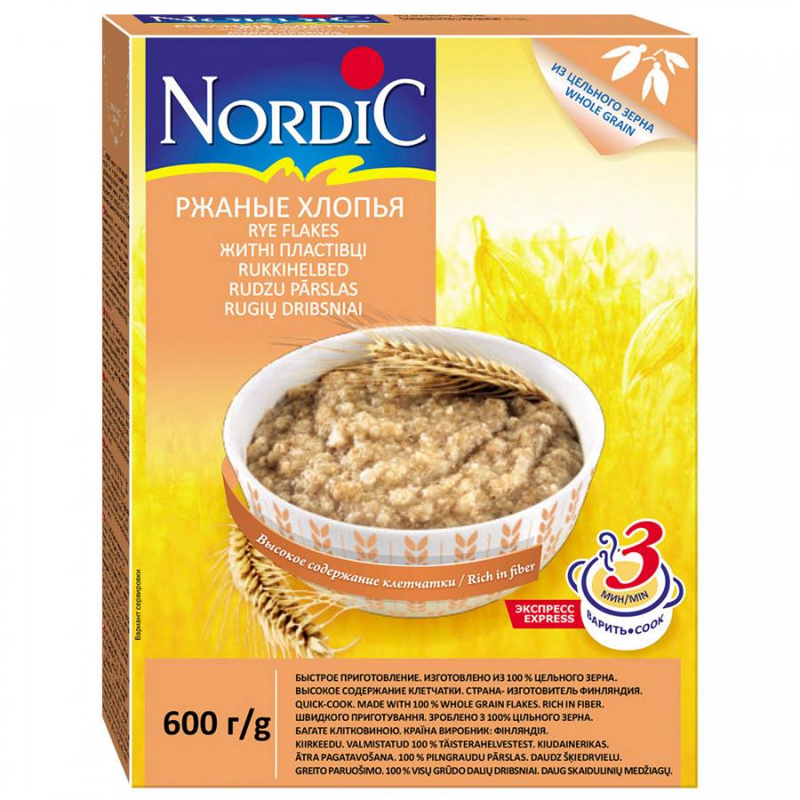 Хлопья Nordic ржаные 600 г
