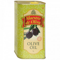 Масло Maestro de Oliva Olive Oil 1л железная банка