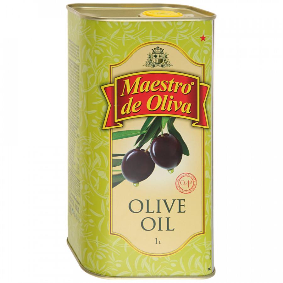 Масло Maestro de Oliva Olive Oil 1л железная банка
