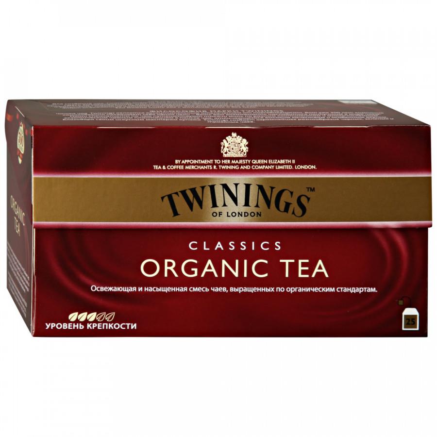 Чай Twinings Organic черный 25 пакетиков по 2 г
