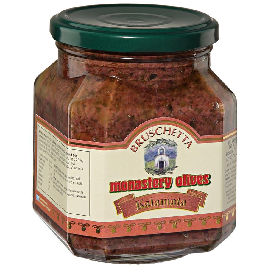 Паста Монастырские Оливы bruschetta kalamata (брускетта каламата) оливковая 350 г