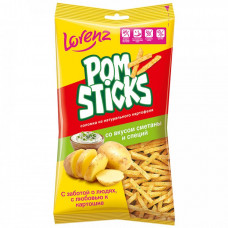 Чипсы Lorenz картофельные Pomsticks соломкой со вкусом сметаны и специй 100 г