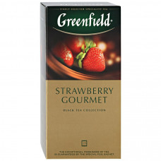 Чай Greenfield Strawberry Gourmet черный с ароматом шоколада и клубники 25 пакетиков по 1.5 г