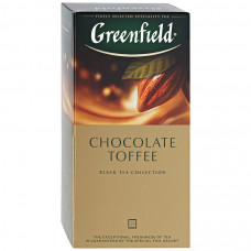Чай Greenfield Chocolate Toffee черный с карамелью и какаовеллой 25 пакетиков по 1.5 г