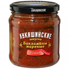 Баклажаны Лукашинские жареные по-деревенски в аджике 460 г