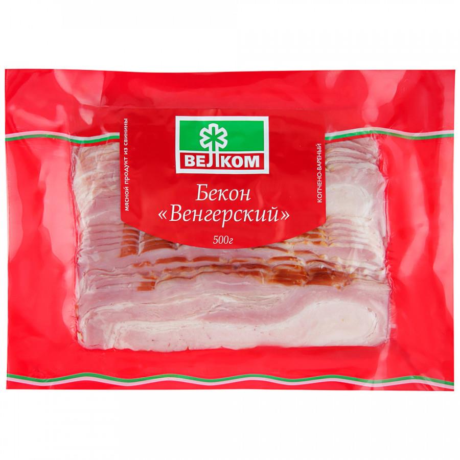 Бекон варено-копченый Велком Венгерский нарезка 500 г