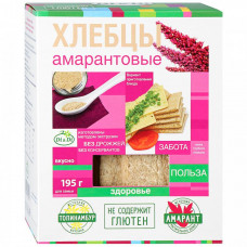 Хлебцы амарантовые Di&Di на кукурузно-рисовой основе 195 г