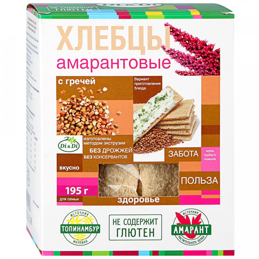 Хлебцы амарантовые Di&Di с гречей 195 г
