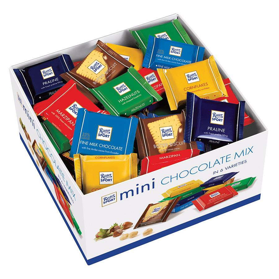 Набор мини-шоколада Ritter Sport Яркая коллекция 84 штуки