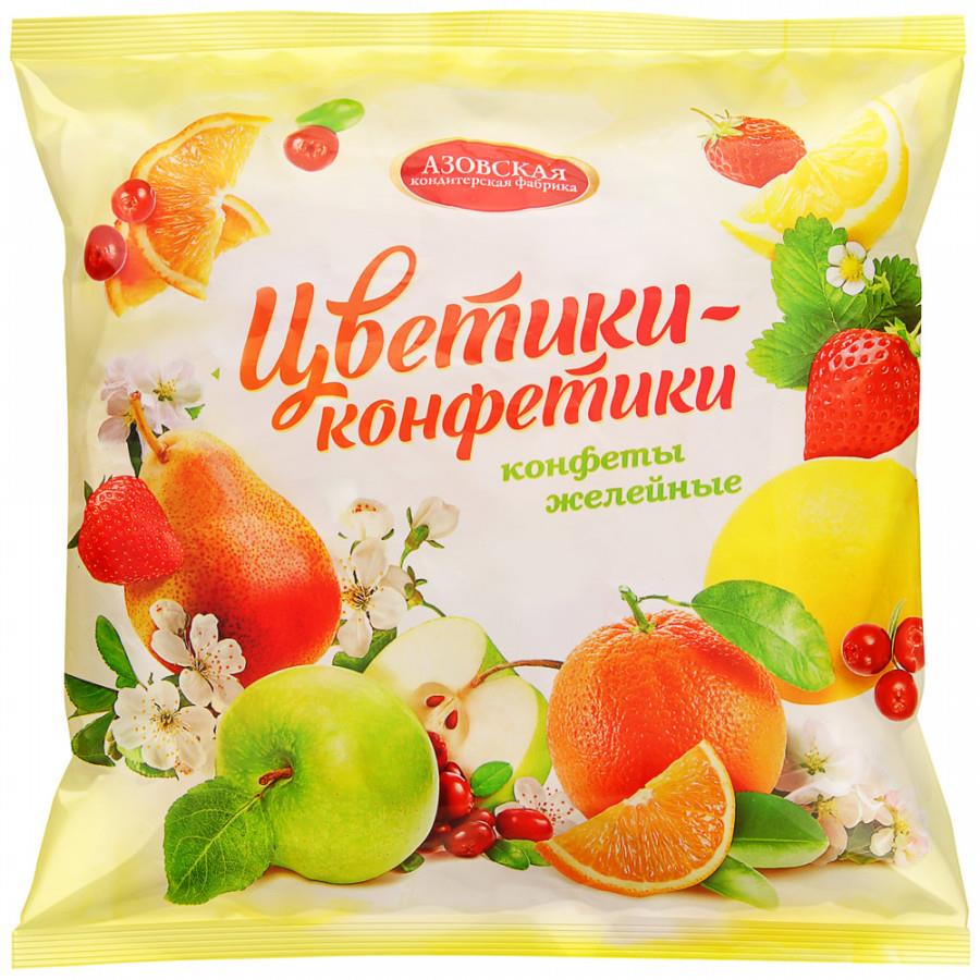 Конфеты Азовская кондитерская фабрика желейные Цветики-конфетики 250 г