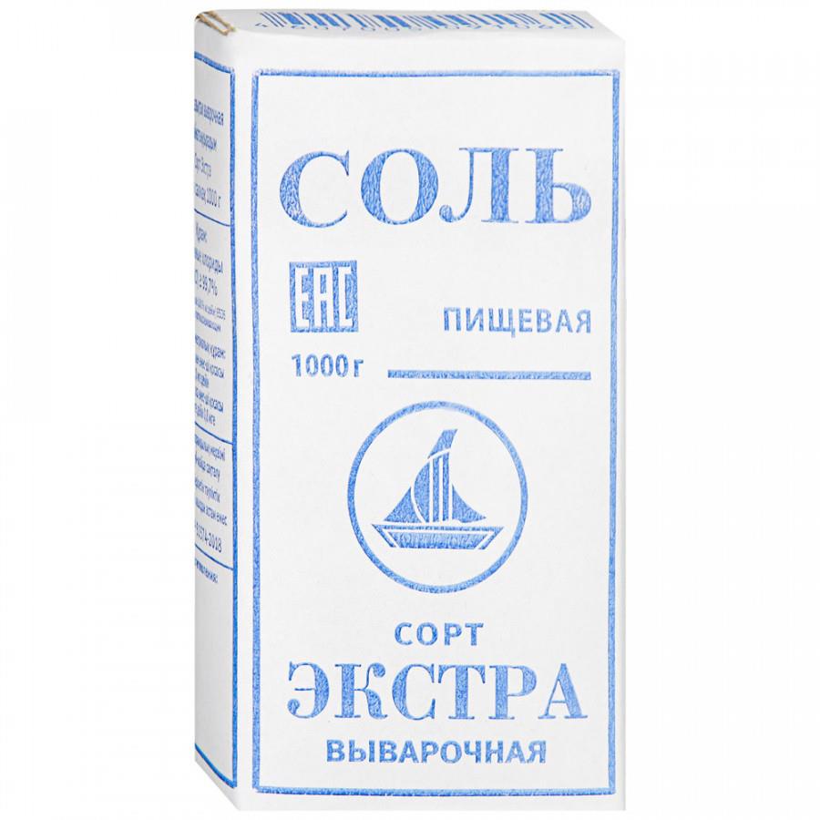 Соль ТДС пищевая выварочная 1 кг