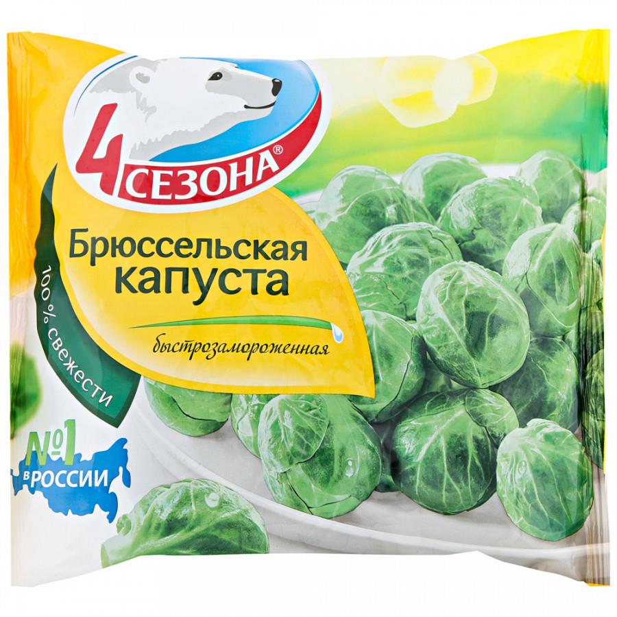 Брюссельская капуста 4 Cезона замороженная 400 г