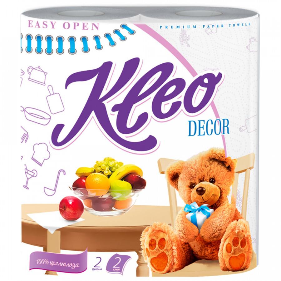 Бумажные полотенца Kleo Décor 2-слойная 2 рулона