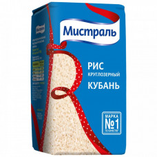 Крупа рис Мистраль Кубань для плова белый круглозерный 900 г