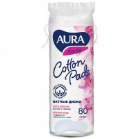 Ватные диски Aura 80 штук