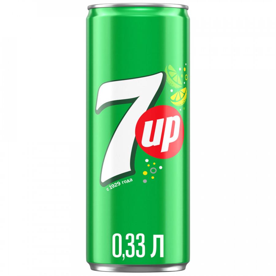 Напиток 7UP Лимон и Лайм газированный 0.33 л