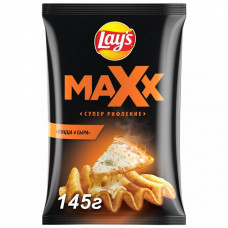 Чипсы Lays картофельные Maxx пицца 4 сыра 145 г