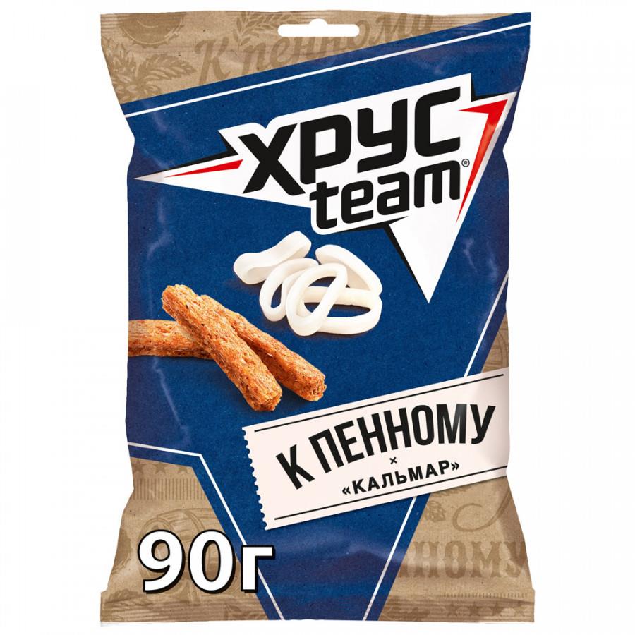 Сухарики Хрусteam К Пенному Кальмар 90 г