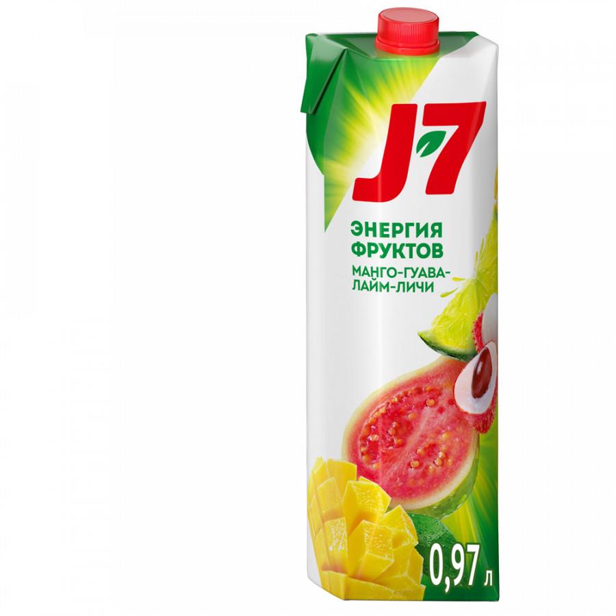 Напиток J7 Манго-Гуава-Лайм-Личи сокосодержащий 0.97 л