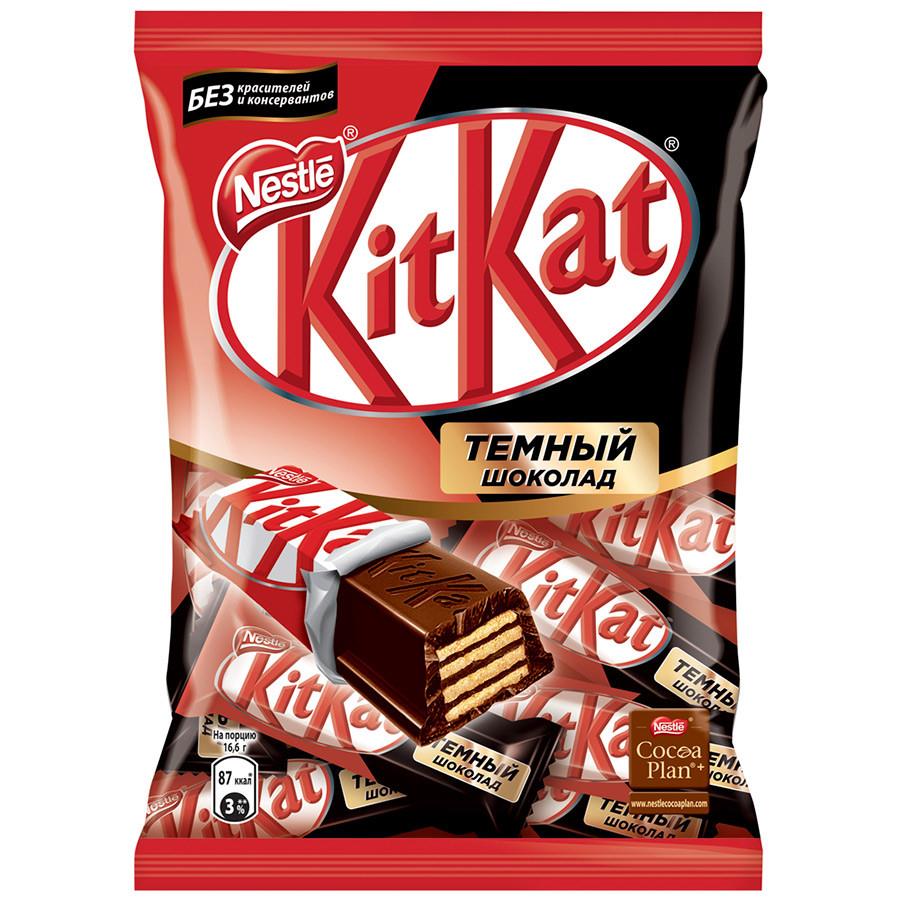 Шоколад KitKat Nestle mini Dark с хрустящей вафлей темный 169 г