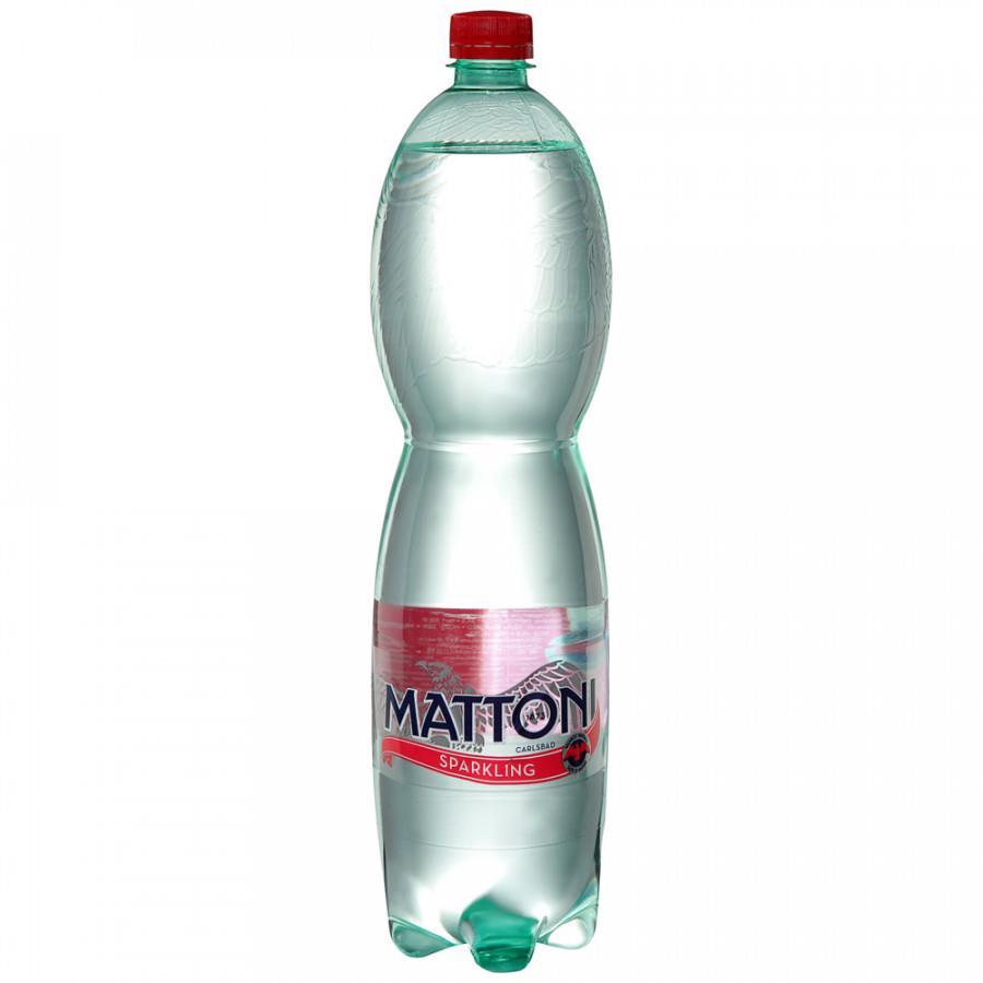 Вода минеральная лечебно-столовая Mattoni питьевая газированная 1.5 л