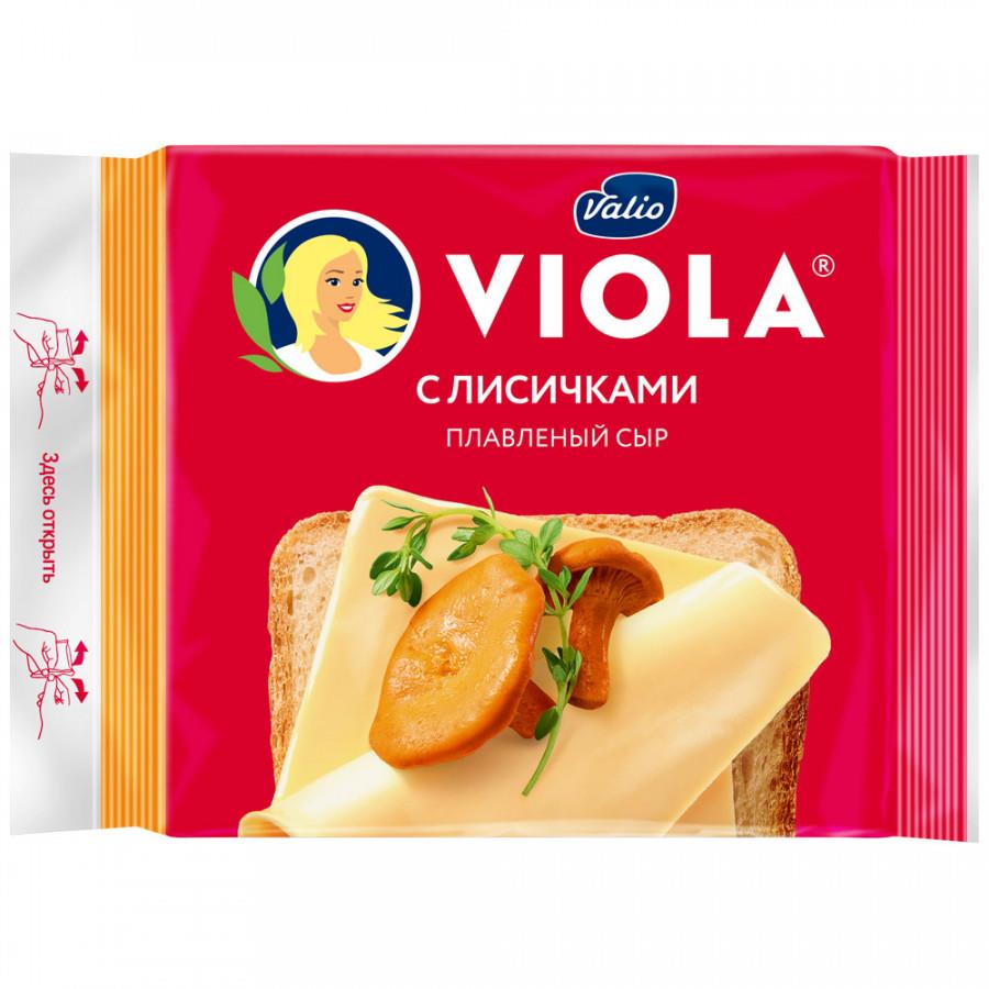 Сыр плавленый Viola с лисичками ломтики 45% 140 г