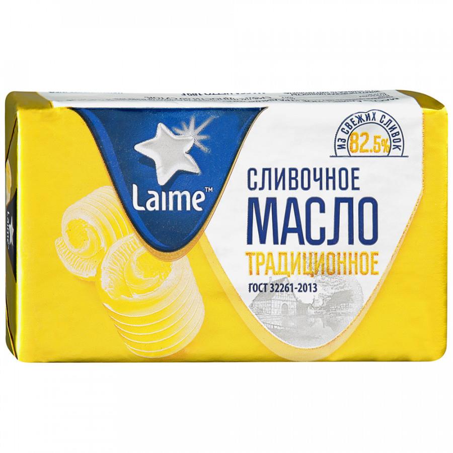 Масло Laime сливочное традиционное 82.5% 180 г
