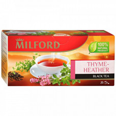 Чай Milford черный Чабрец-Цветки Вереска 20 пакетиков по 1.75 г