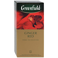 Напиток Greenfield Ginger Red чайный с ароматом имбиря 25 пакетиков по 2 г